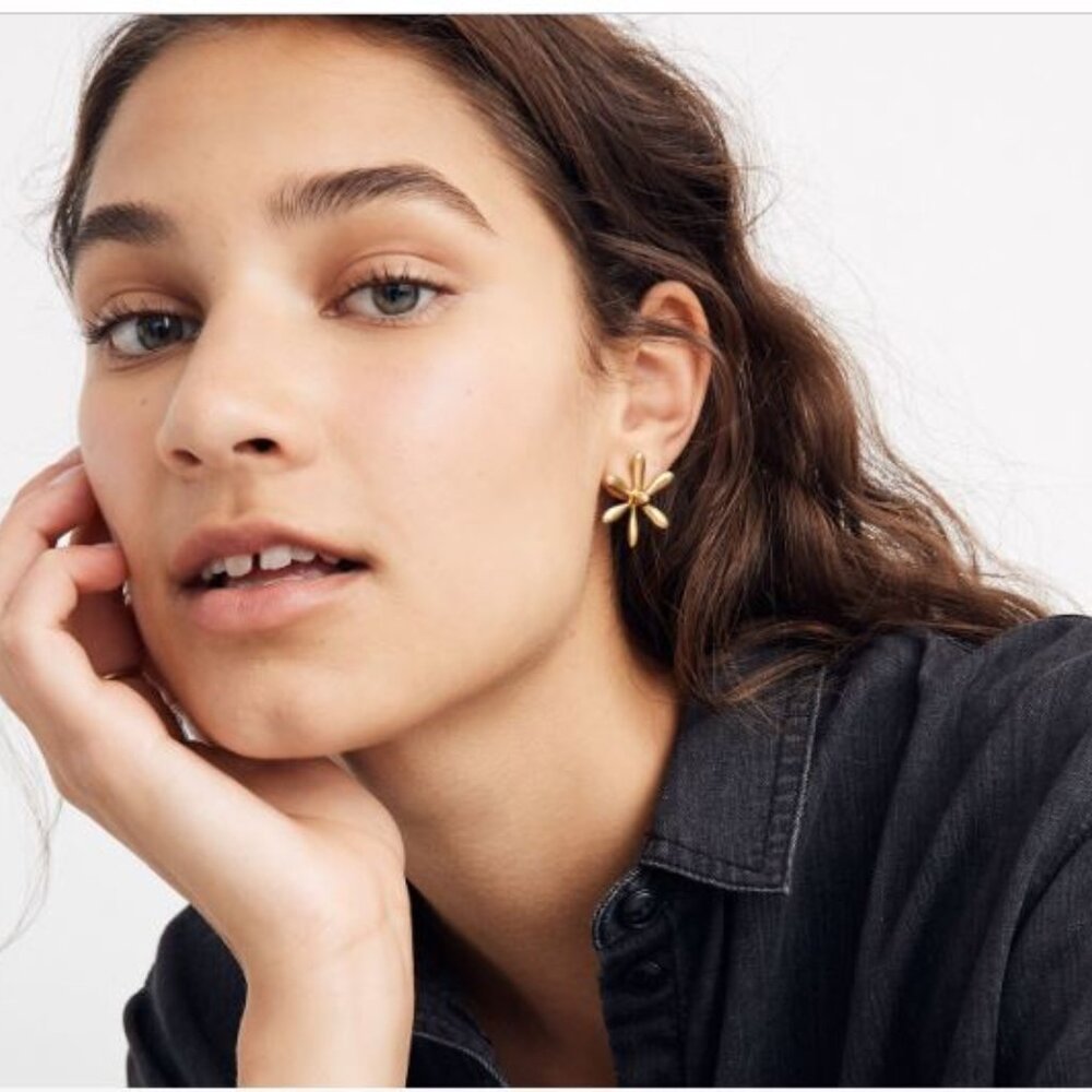 Madewell Floral Garden Stud Earrings